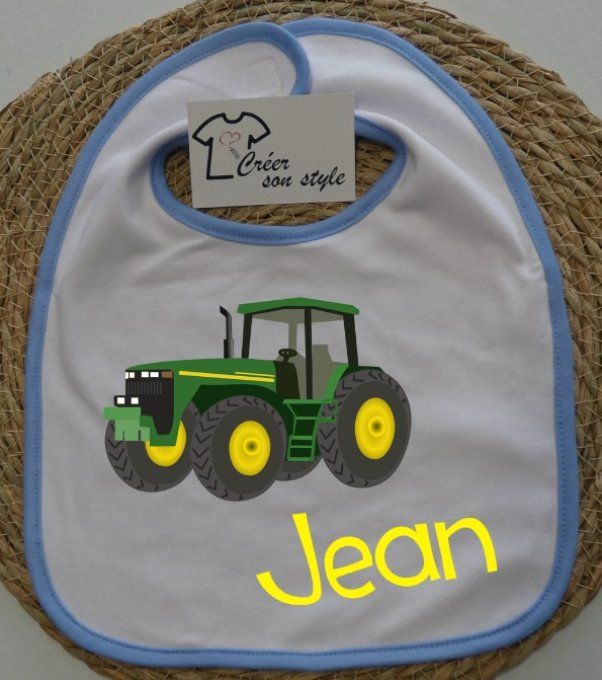 Ensemble de bavoirs Farmall IH pour bébés tracteurs : bavoir bandana gris,  bavoir vert tracteur et bavoir noir imprimé tableau -  France