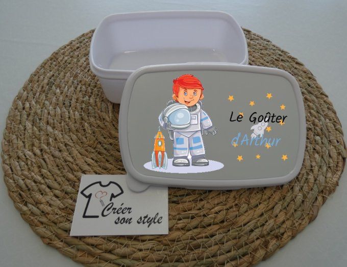 Boite à goûter "astronaute"