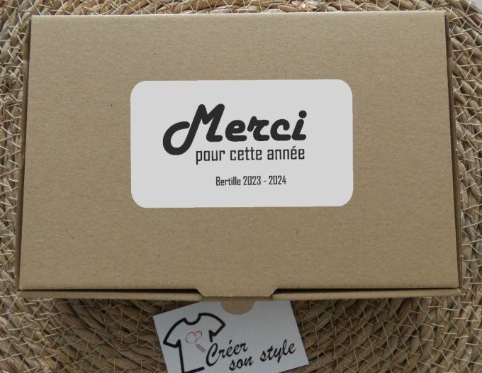 Coffret cadeau "merci pour cette année"