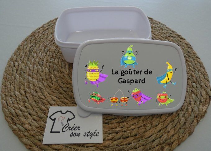 Boite à goûter "les super fruits"