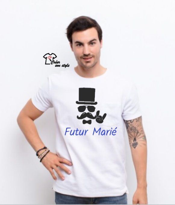 tee shirt homme "futur marié - EVJG" 