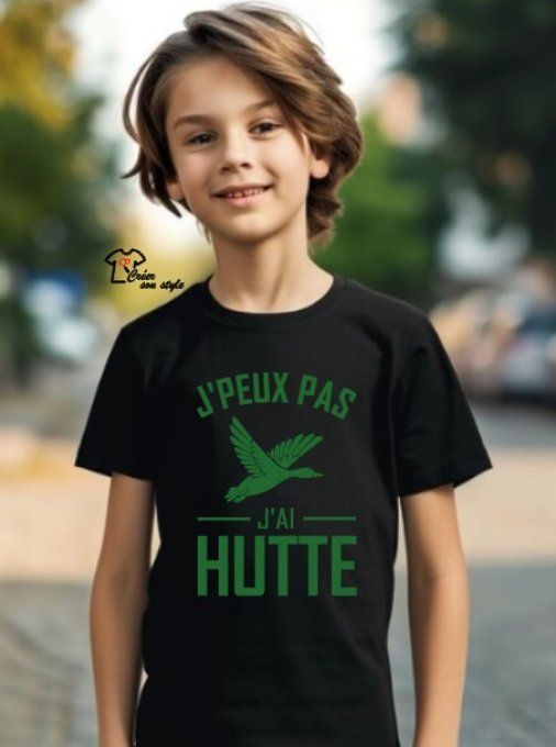 tee shirt "j'peux pas j'ai hutte"