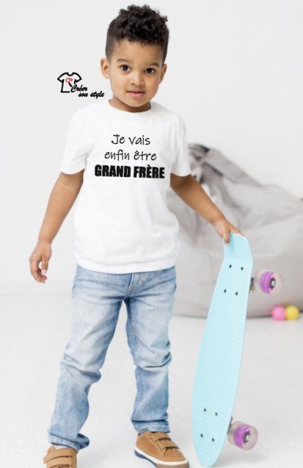 tee shirt "je vais enfin être grand frère"