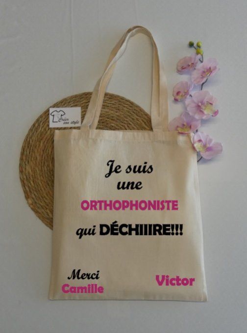 sac "je suis une orthophoniste qui déchiiire!!!"