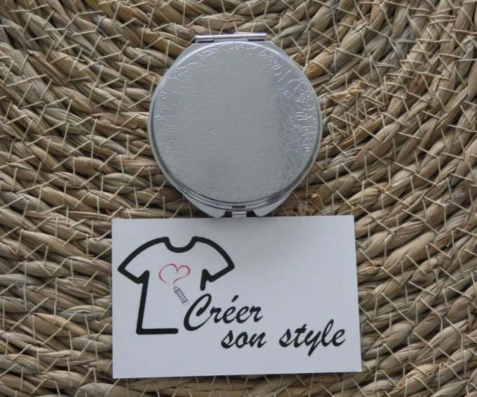 Miroir de poche a personnaliser