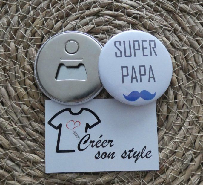 Badge "super papa"