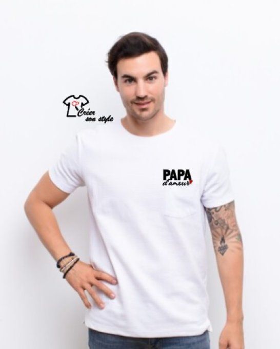 tee shirt "papa d'amour"