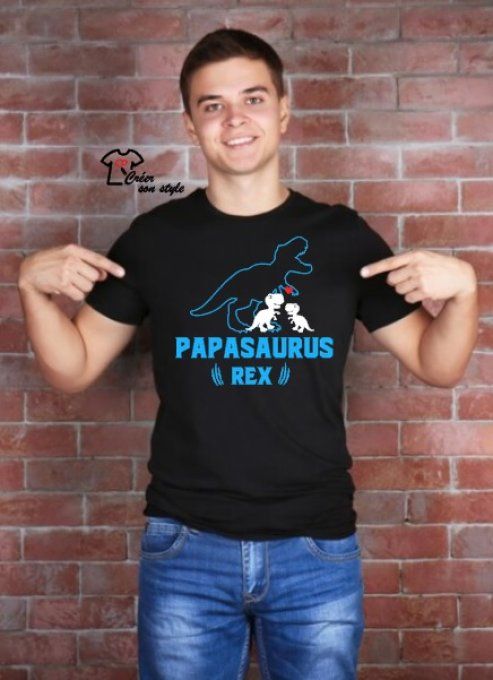 tee shirt "papasaurus rex" 
